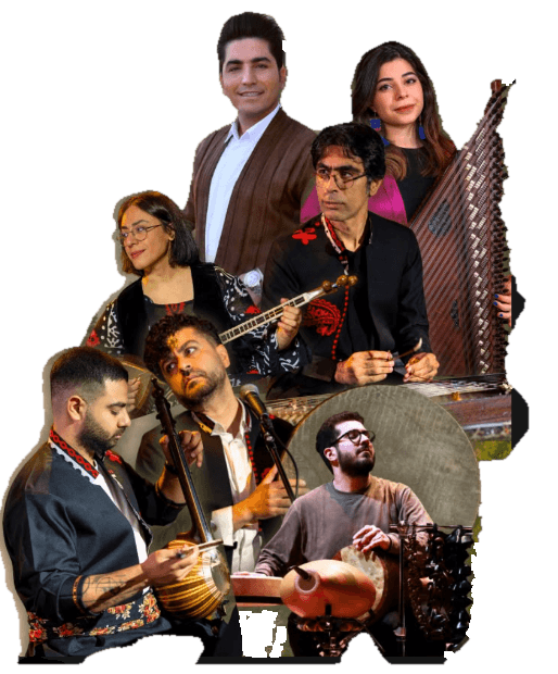 Hawraman Music Group musicians appearing in the Berlin performances