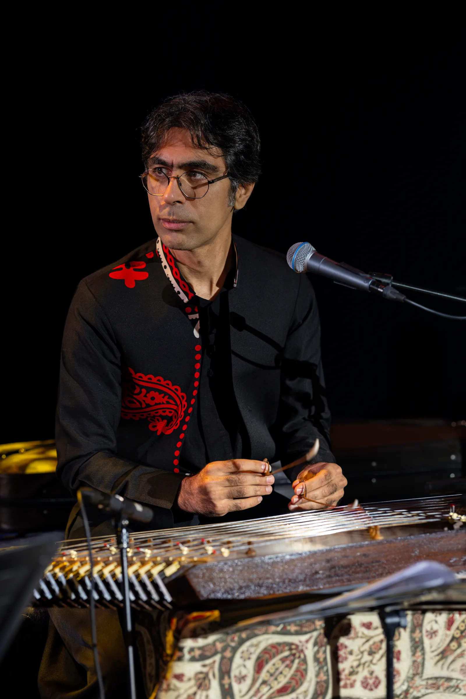 Farshad Sanati performing santur.